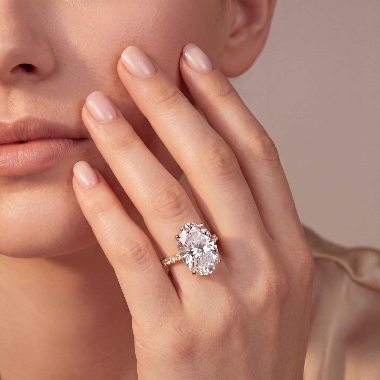 14K Yellow Gold Diamond Engagement Rings