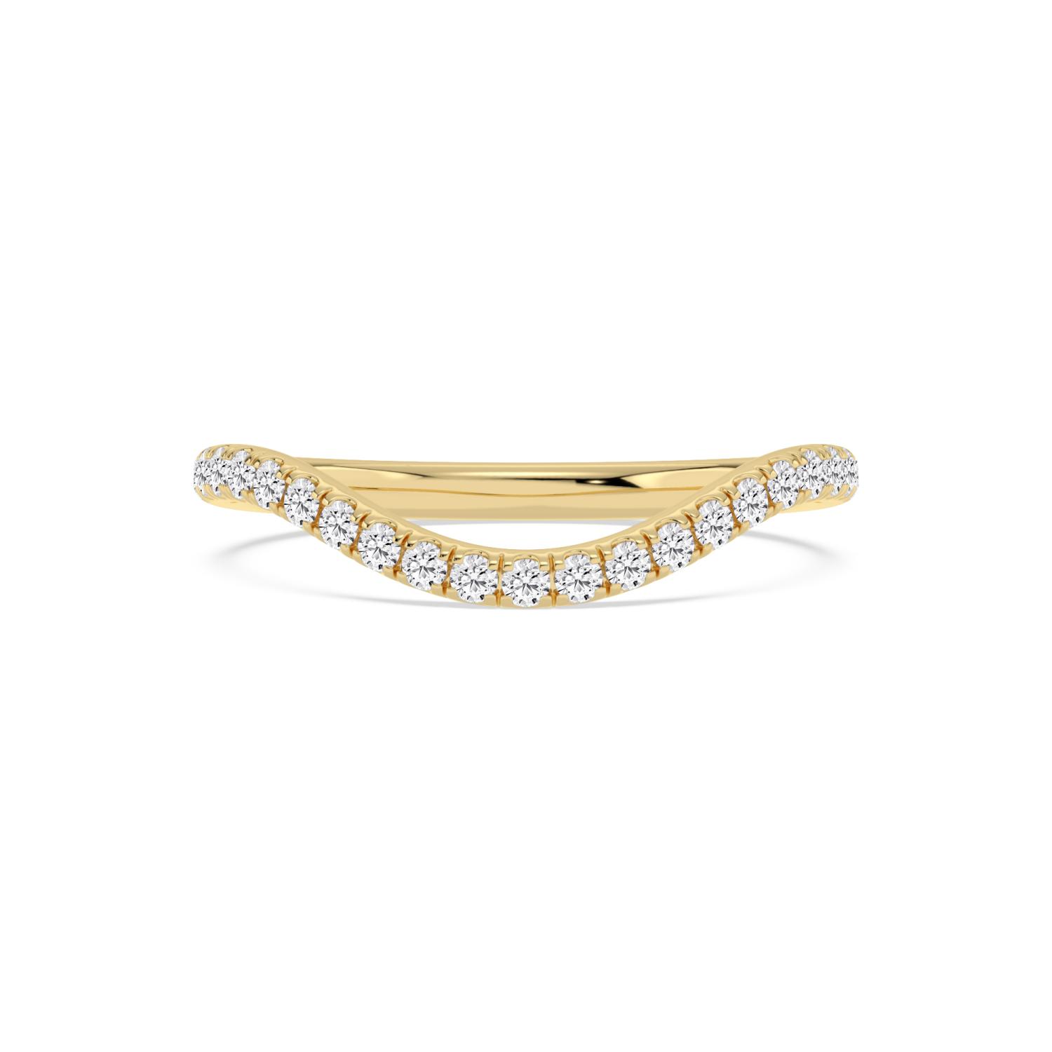 14K Yellow Gold Diamond Wedding Bands