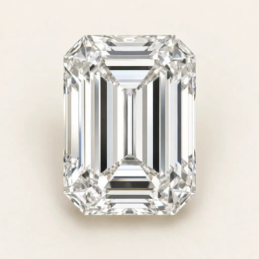 Emerald cut diamond