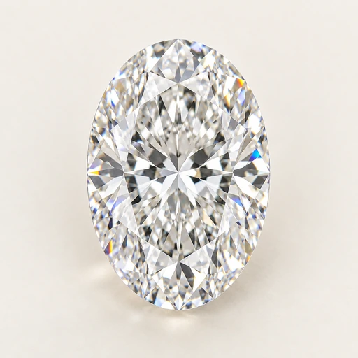 Oval cut diamond